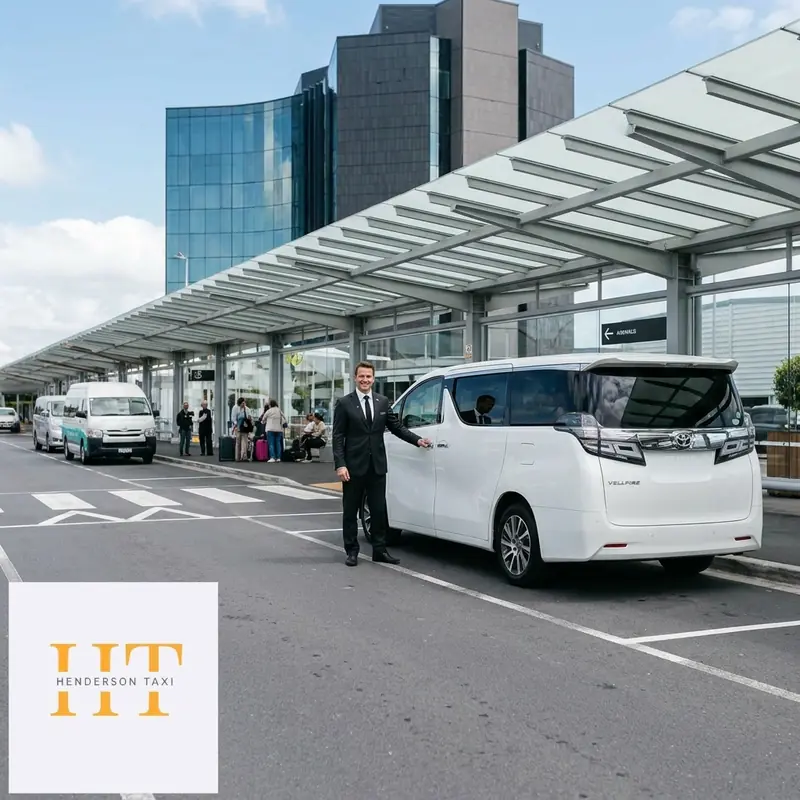 Auckland Airport Van Transfer 3 Premium Toyota Vellfire 6-seater minivan for private Auckland Airport transfers. Clean modern van with family and luggage.